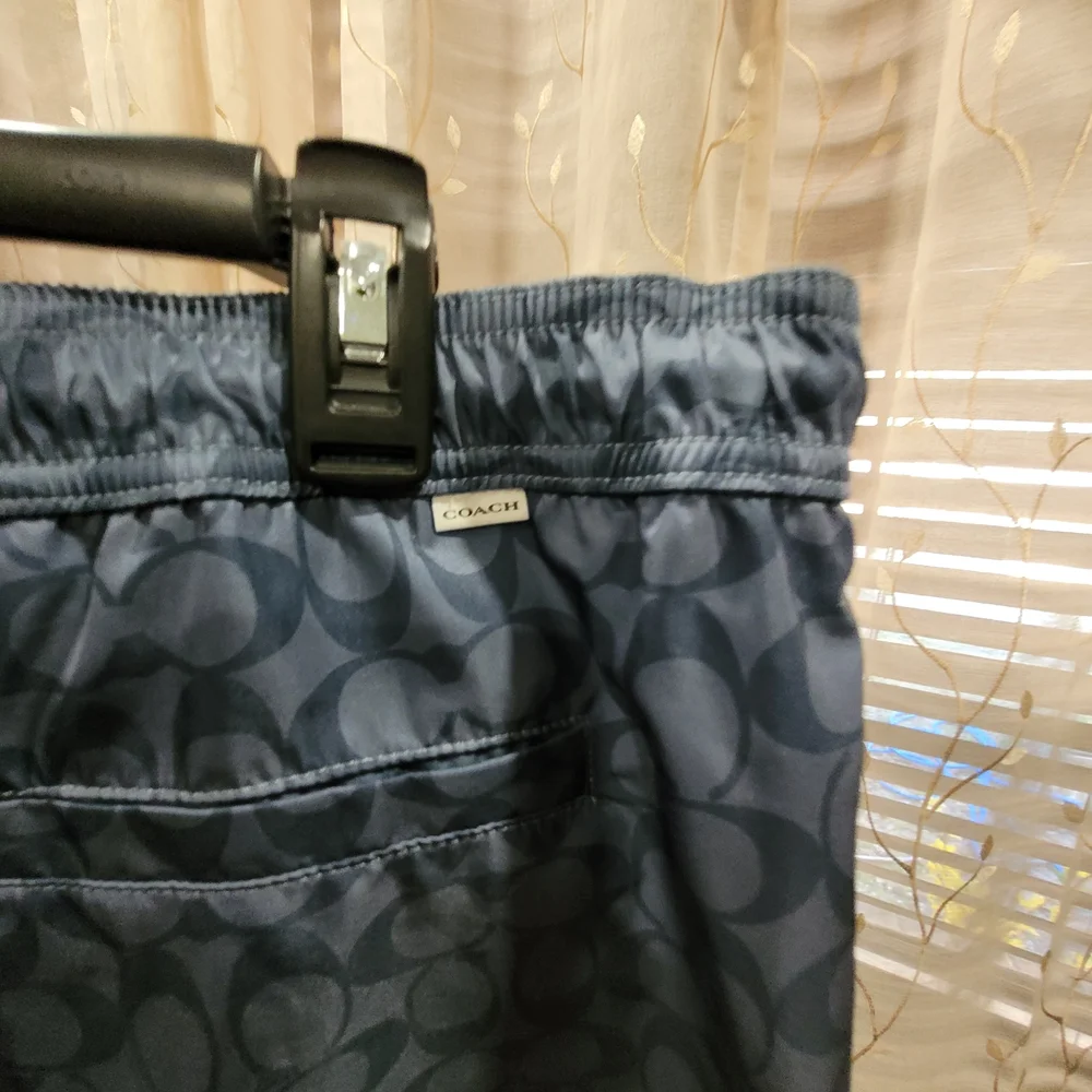 Coach Men's Navy Patterned Swim Shorts - Picture 3 of 3